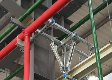 平桥该抗震支架的整体式支吊架结构协调性好